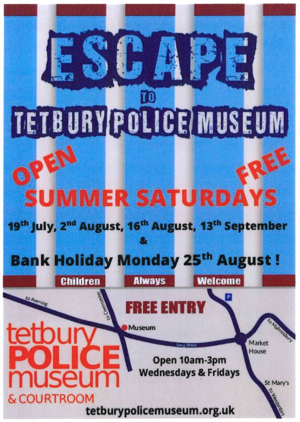 ESCAPE to Tetbury Police Museum 